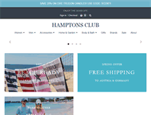 Tablet Screenshot of hamptonsclub.at